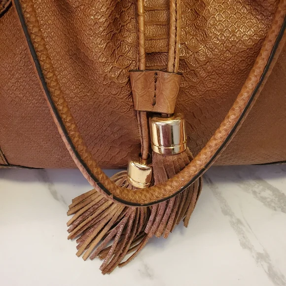 Antonio Melani Brown Weekender Bag - Picture 2 of 10